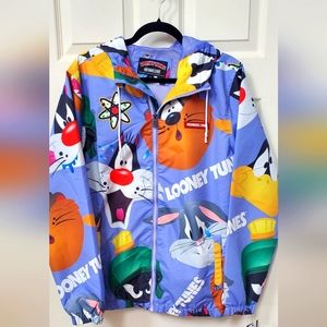 Looney tunes Members Only jacket- purple md
